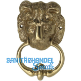 T�rklopfer 100 x 165 mm, L�wenkopf, Messing poliert