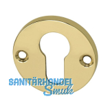 MARCHESI Zylinderrosette PZ, � 50 mm, Messing poliert schutzlackiert