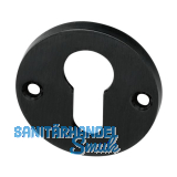 MARCHESI Zylinderrosette PZ, � 50 mm, Messing patiniert schutzlackiert