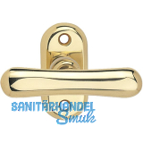 MARCHESI Fenstergriff ELEGANT - sichtbar geschraubt, 7x35, Messing poliert