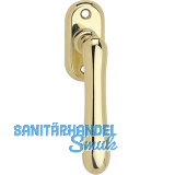 MARCHESI Fenstergriff ELEGANT - sichtbar geschraubt, 32 x 65, Messing poliert