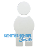 Symbol Mann selbstklebend, 71,5 x 150 mm, Nylon reinwei�