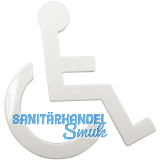Symbol Rollstuhl selbstklebend, 135 x 150 mm, Nylon reinwei�