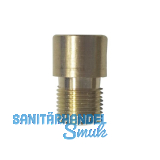 T�rgucker-Verl�ngerung um 10 mm, f. T�rgucker � 14 mm, Messing blank