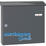 RENZ Aufh�ngebriefk�sten CONVEX - 380 x 360 x 115, anthrazitgrau RAL 7016