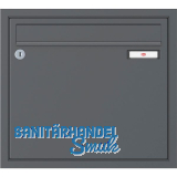 RENZ Unterputzbriefkasten 370 x 330 x 100 mm, Stahl anthrazitgrau RAL 7016