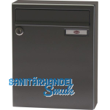 RENZ Aufh�ngebriefkasten SERIE 17 - 260 x 330 x 100, graualuminium RAL 9007
