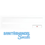 RENZ Frontplatte kombinierbar, eckig, 300 x 110 mm, Stahl wei� RAL 9016