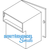 RENZ Durchwurfbriefkasten gerade,300x330x205 mm,Mauerst�rke 225mm,Stahl verzinkt