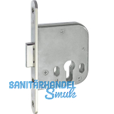 WG Einstemm-Riegelschloss WG 48 R PZ, DM 60 mm, Edelstahl-Effekt