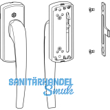 HAUTAU ATRIUM HKS Drehgriff 202 AG, f�r Aufsatzgetriebe, links, silber eloxiert