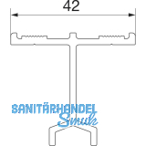 HAUTAU ATRIUM HS F�hrungsschiene Nr. 3, L=6500 mm, Alu silber eloxiert