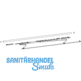 HAUTAU ATRIUM SP Gleitscheren-Set, Halteschiene, FFB 750-900 mm, silber, links