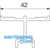 HAUTAU ATRIUM HS F�hrungsschiene Nr. 5, L=6500 mm, Alu silber eloxiert