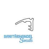 HAUTAU ATRIUM HS Dichtung Nr.1, oben f�r F�hrungsschiene, L=6,50 M, schwarz