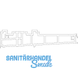 HAUTAU ThermoTop Aufbauprofil 6, REHAU Synego, L=2000 mm, Kunststoff grau