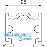 HAUTAU ATRIUM HS F�hrungsschiene Nr. 6, L=5500 mm, fl�chenb�ndig, Alu silber