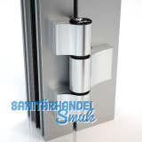 HAHN T�rband 4 AT, 3-teilig 20/91,5/58 mit Ankerschraube, silber eloxiert