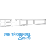 HAUTAU ThermoTop Aufbauprofil 2 TS 88-92 mm, L=2000 mm, Kunststoff grau