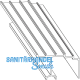 MACO HS F�hrungsschiene oben mit Blende, TS 68 mm, silber, L=5000 mm (N19915)