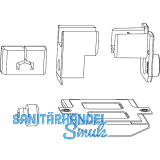 MACO HS Zubeh�r f. F�hrung oben univ. nieder, 68/23, Schema D, schwarz (101314)