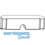 MACO HS Dichtungsst�ck f�r Laufschiene unten flach Holzschwelle, schwarz