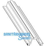 MACO Fiber-Therm Laufschiene unten hoch, H=15 mm, L=2500 mm, Alu silber (454814)