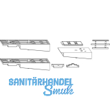 MACO Fiber-Therm Zubeh�r 68/28, Laufschiene flach, Schema A, silber (101317)