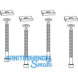 MACO Fiber-Therm Eckverbinder-Befestigungsset unten, Stahl verzinkt (101341)