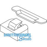 MACO HS Mittelverschluss senkrecht, verstellbar, silber (44652)