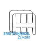 MACO HS Nutabst�tzung f�r 300 kg, silber (359802)