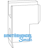 MACO HS F�hrung oben Getriebe F�hrungsschiene mit Blende/universal nieder silber