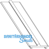 MACO Fiber-Therm Laufschiene unten flach, H=5 mm, L=6500 mm, Alu silber (466687)