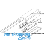 GU HS F�hrungsschienen-Set oben P1850 L=6600 mm silber eloxiert/Dichtung grau