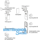 GU HS Zubeh�r-Beutel F�hrungsschiene P1850 Laufschiene H�he 5 mm schwarz
