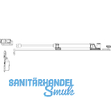 MACO HS Zubeh�r Komfort f�r F�hrungsschiene oben fl�chenb�ndig, silber (104784)