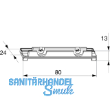 MACO Fiber-Therm Aufnahme f�r Trittschwelle, silber (368967)