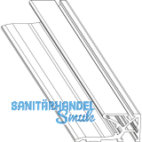 MACO HS Dichtungsschiene PVC einzeln, Fl�gelabstand 28 mm, L=2500 mm, KU silber