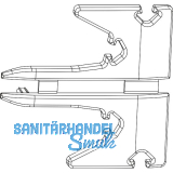 MACO HS Abdeckkappen-Set f�r Dichtungsschiene PVC links/rechts silber (367284)