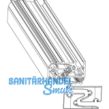 MACO HS Dichtungsschienen-Set PVC Fl�gelabstand 28 mm L=2500 mm silber