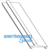 MACO Fiber-Therm Laufschiene unten flach asymmetrisch, H=5 mm, L=6500 mm, silber