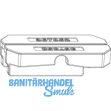 MACO Fiber-Therm Dichtungsst�ck f�r Laufschiene flach asymmetrisch, schwarz