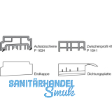 GU Thermostep 164 Aufsatzschienen-Set A, L=2500 mm, Schema A/C, Kunststoff grau