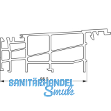 GU Thermostep 164/204 Grundk�rper Verbreiterungsprofil P1719 L=6700 mm silber