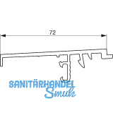 GU Thermostep 164 Wetterprofil 161 P1667 FA 28 L=6700 mm Alu silber eloxiert