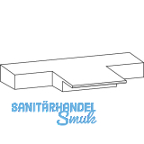 GU Thermostep Dichtplatte f�r Mittelsto� unten IV78, schwarz