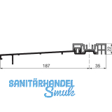 GU Timberstep 204 Grundk�rper Bodenschwelle L=5000 mm silber