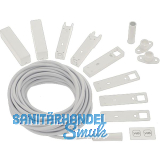 Einbaut�rkontakt B5469 Anschlussleitung 5m, inkl. Aufbaugeh�use, Kunststoff wei�