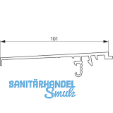 GU Thermostep 164 Wetterprofil 190 P1716 L=6700 mm Alu silber eloxiert