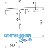GU Thermostep 204 Wetterprofil 5 P1985, FA 28, L=4000 mm, Alu silber eloxiert